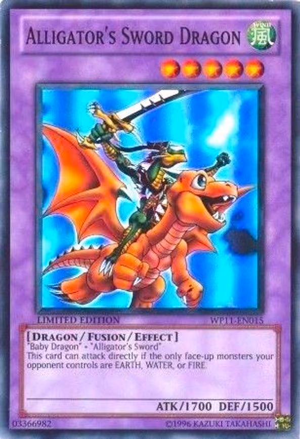 Alligator's Sword Dragon trading card