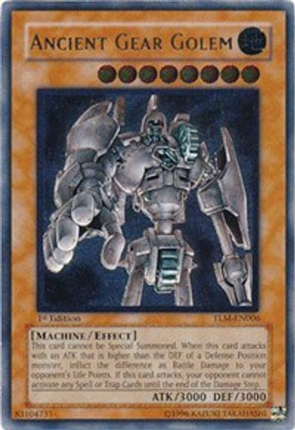 Ancient Gear Golem trading card