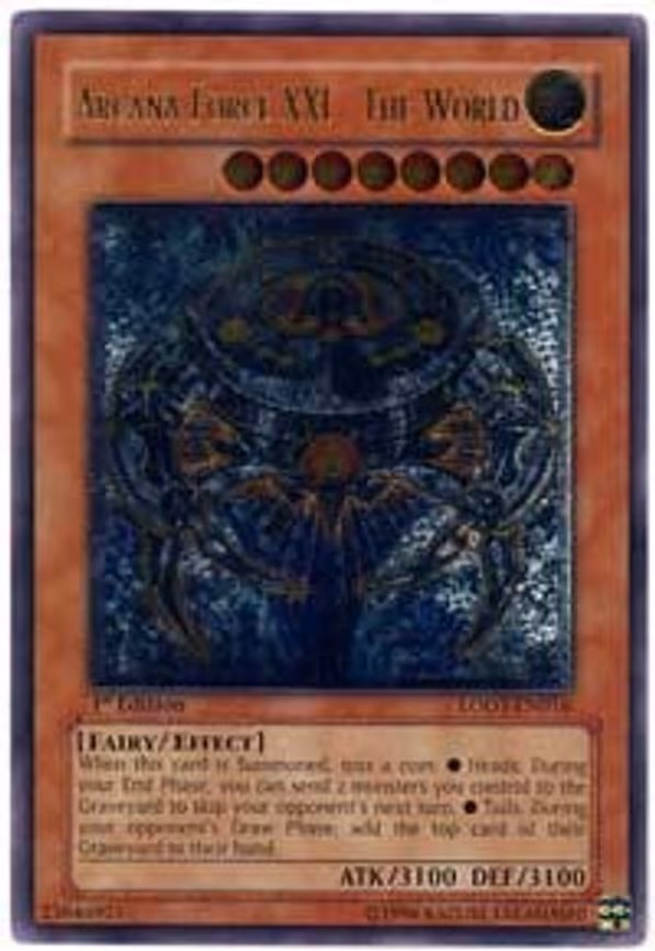 Arcana Force XXI - The World trading card