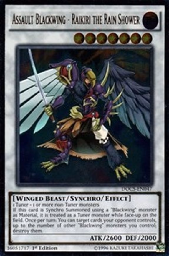 Assault Blackwing - Raikiri the Rain Shower trading card