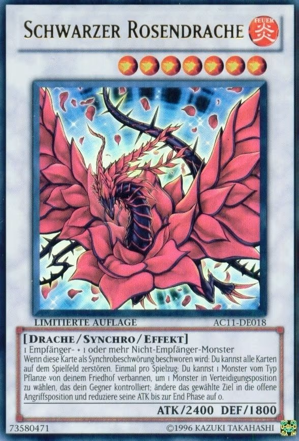 Black Rose Dragon- "Schwarzer Rosendrache"