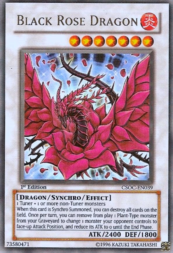 Black Rose Dragon trading card