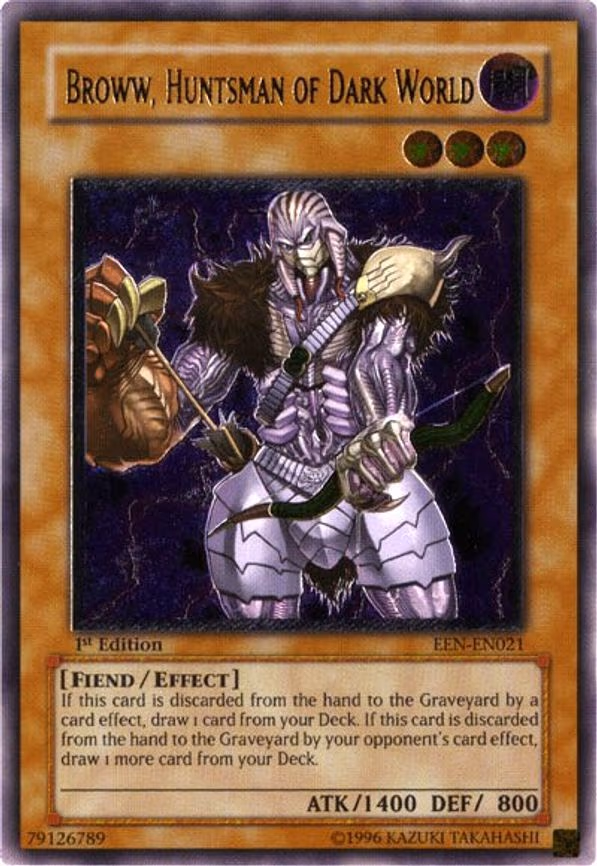 Broww, Huntsman of Dark World trading card