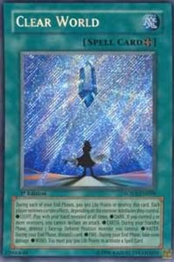 Clear World trading card