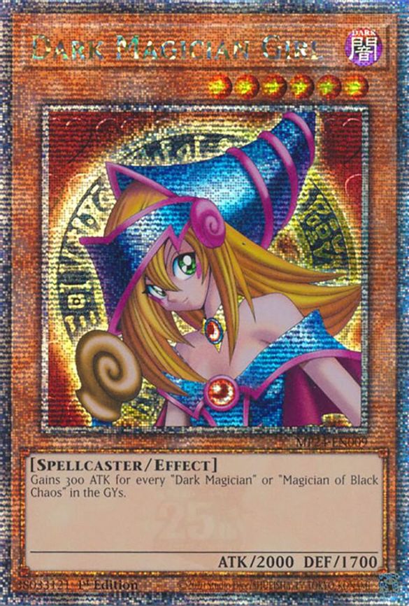 Yugioh 2024 Dark Magician Girl PSA 7