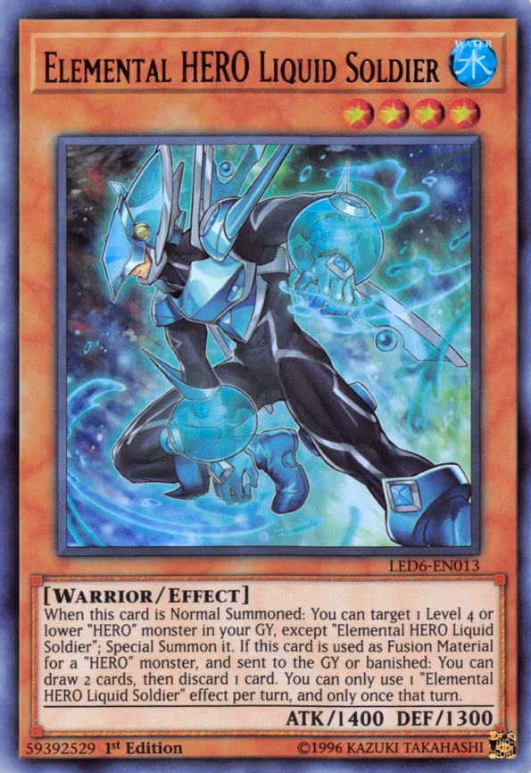Elemental HERO Liquid Soldier trading card
