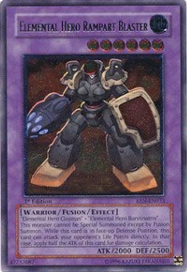 Elemental HERO Rampart Blaster trading card