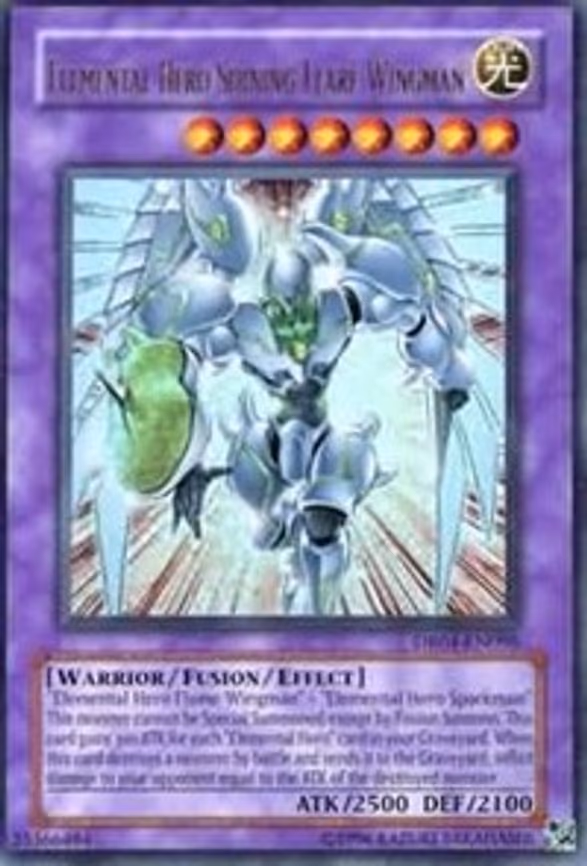 Elemental HERO Shining Flare Wingman trading card