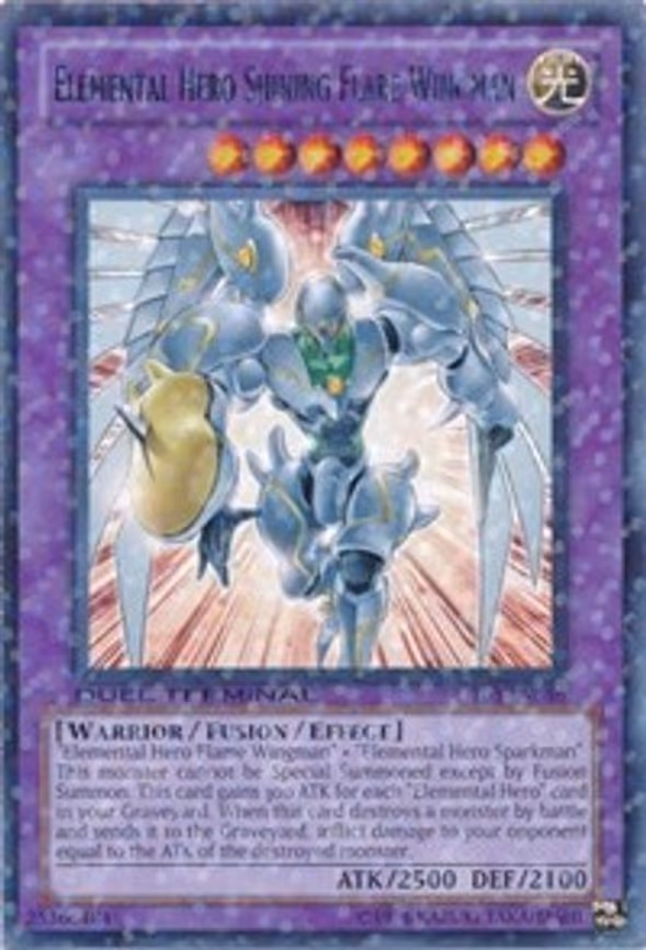 Elemental HERO Shining Flare Wingman trading card