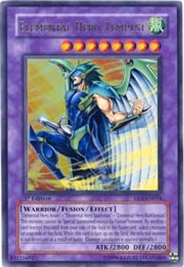 Elemental HERO Tempest trading card