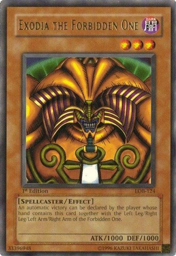 Yu-Gi-Oh! TCG Full Exodia Set MC1 RP01 Near hotsell Mint *Read Description*