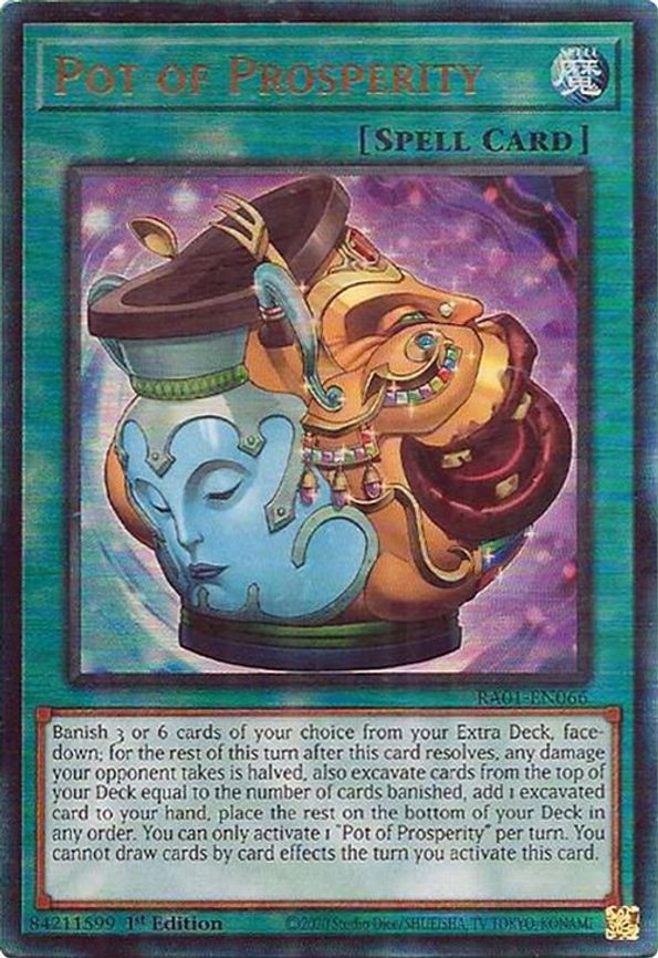 Yu-gi-oh! Pot top Of Prosperity MP22-EN037 Prismatic Secret Rare