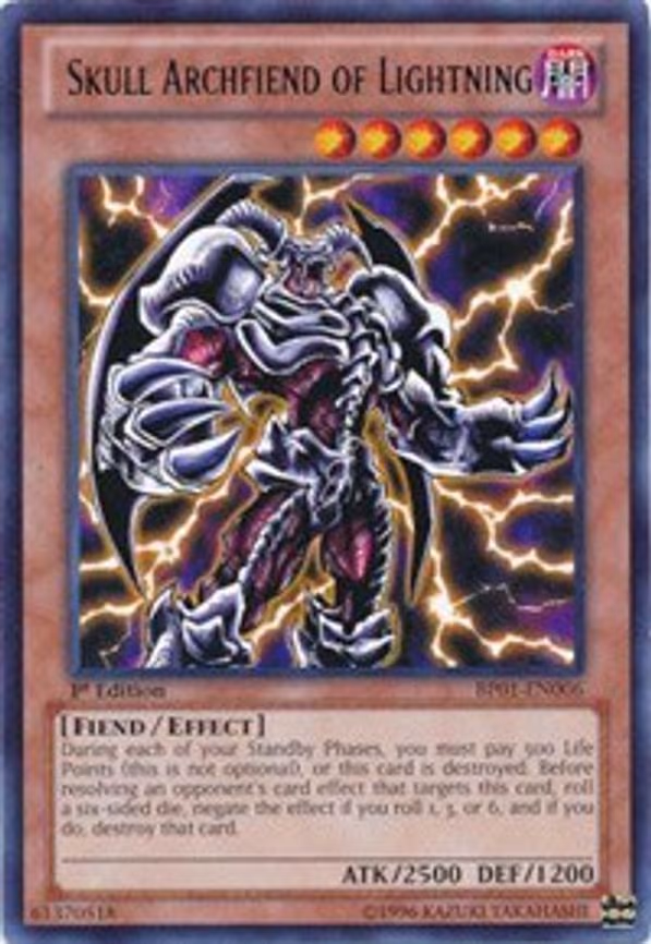 Skull Archfiend of Lightning trading card