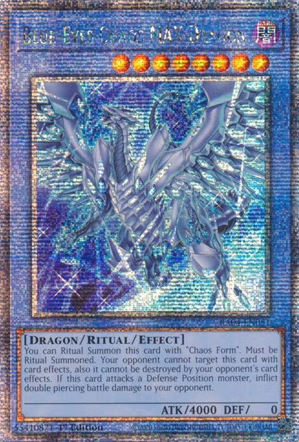 Blue-Eyes Chaos MAX Dragon trading card