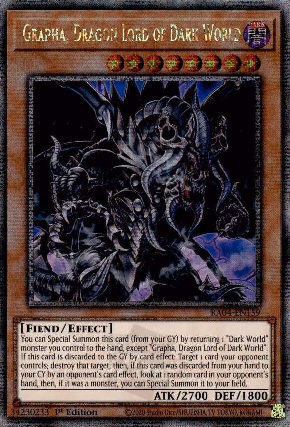 Grapha, Dragon Lord of Dark World trading card